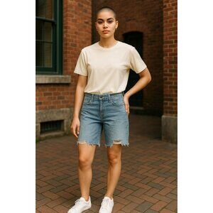 PAIGE Women Jax Knee Shorts 26